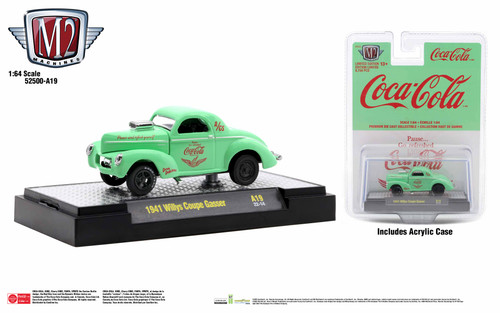 M2 Machines Coca-Cola Release A19 1941 Willys Coupe Gasser