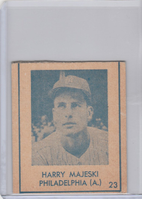 1948 R346 Blue Tint #23 Harry Majeski Philadelphia Athletics