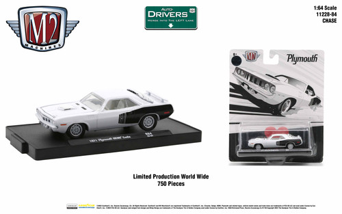 M2 Machines Auto-Drivers 1:64 R84 1971 Plymouth Hemi Cuda CHASE