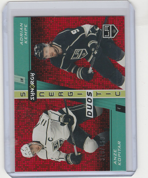 2021-22 Upper Deck Synergy Duos #SD2 Anze Kopitar Adrian Kempe 310/499 Kings