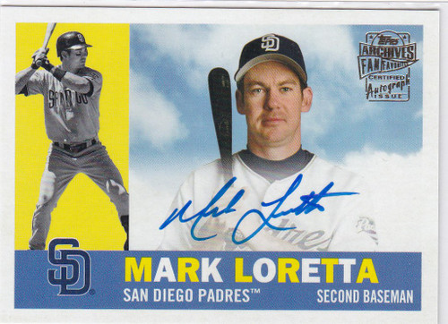 2021 Topps Archives #FFA-ML Mark Loretta Auto San Diego Padres