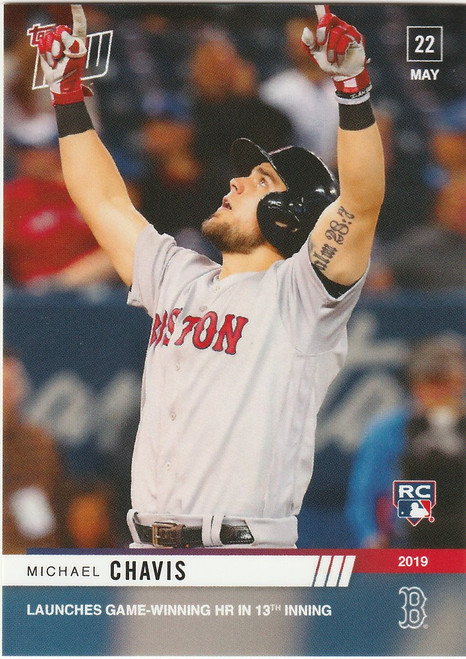 2019 TOPPS NOW #267 MICHAEL CHAVIS BOSTON RED SOX GAME WINNING HR IN 13TH