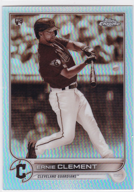 2022 Topps Chrome #145 Ernie Clement Sepia Refractor Cleveland Guardians
