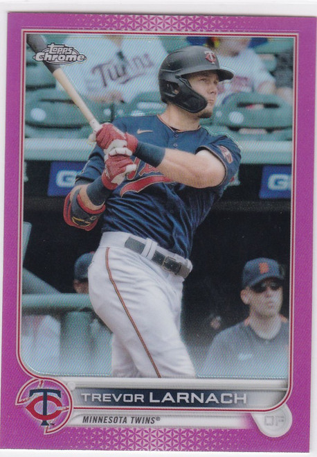 2022 Topps Chrome #88 Trevor Larnach Pink Minnesota Twins