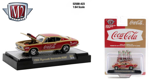 M2 Machines Coca-Cola Release A23 1968 Plymouth Barracuda Hemi