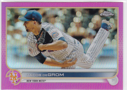 2022 Topps Chrome #125 Jacob Degrom Pink New York Mets