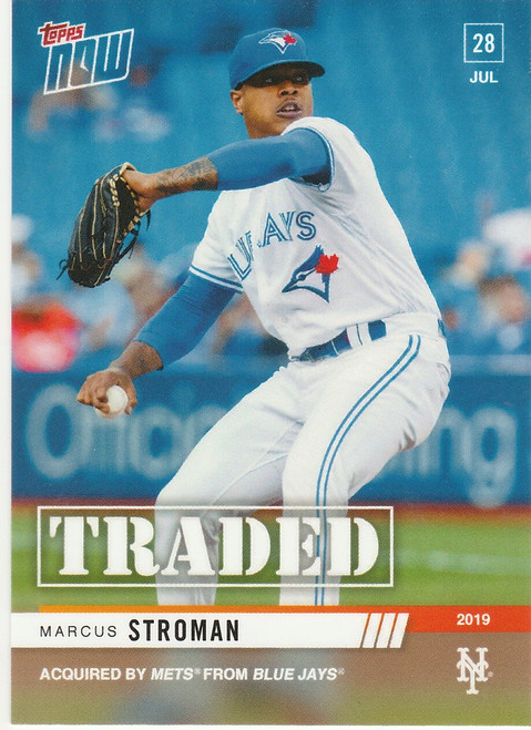 2019 TOPPS NOW #593 MARCUS STROMAN TRADED TO NEW YORK METS