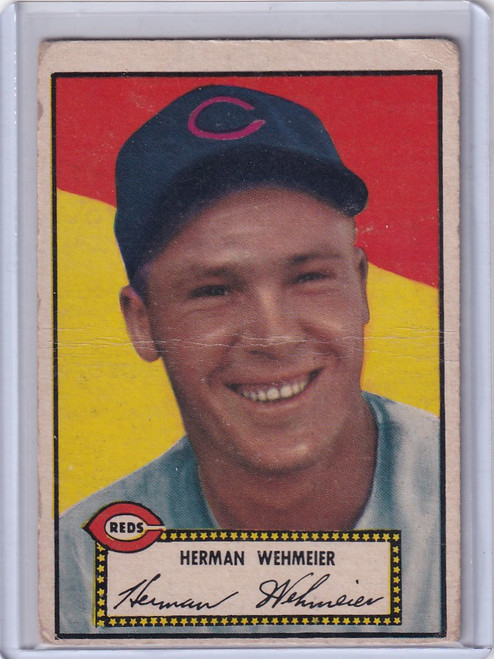 1952 Topps Baseball #80 Herman Wehmeier Cincinnati Reds