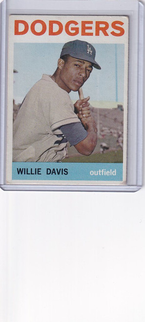 1964 Topps Baseball #68 Willie Davis Los Angeles Dodgers