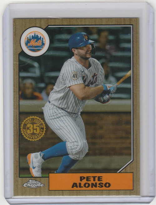 2022 Topps Chrome 1987 #87BC-10 Pete Alonso - New York Mets