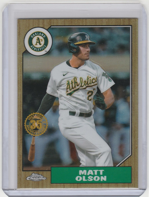 2022 Topps Chrome 1987 #87BC-15 Matt Olson - Oakland Athletics