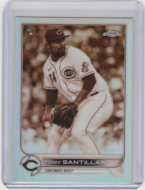 2022 Topps Chrome Sepia #193 Tony Santillan - Cincinnati Reds RC