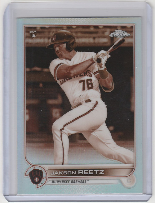 2022 Topps Chrome Sepia #157 Jakson Reetz - Milwaukee Brewers RC