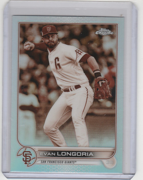 2022 Topps Chrome Sepia #54 Evan Longoria - San Francisco Giants