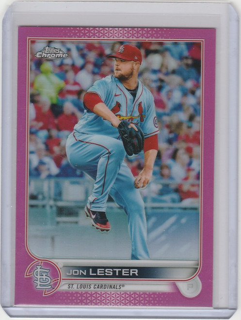 2022 Topps Chrome Pink #187 Jon Lester - St. Louis Cardinals