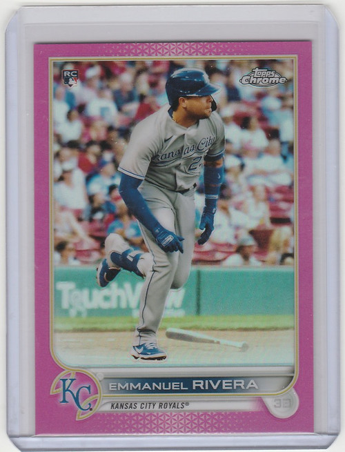 2022 Topps Chrome Pink #164 Emmanuel Rivera - Kansas City Royals RC