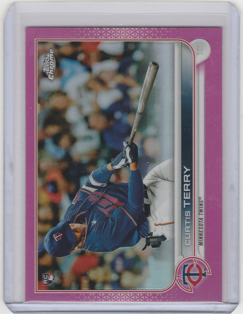 2022 Topps Chrome Pink #68 Curtis Terry - Minnesota Twins RC