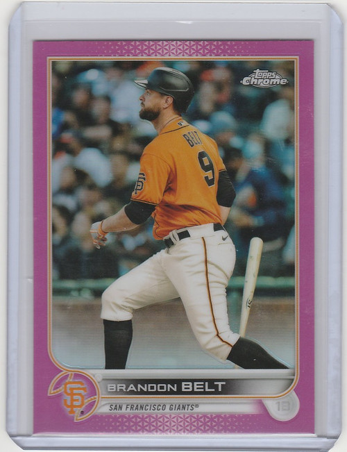 2022 Topps Chrome Pink #26 Brandon Belt - San Francisco Giants