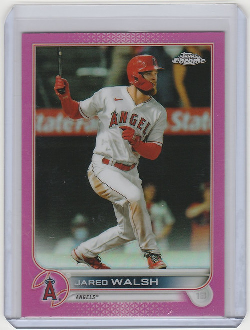 2022 Topps Chrome Pink #24 Jared Walsh - Los Angeles Angels