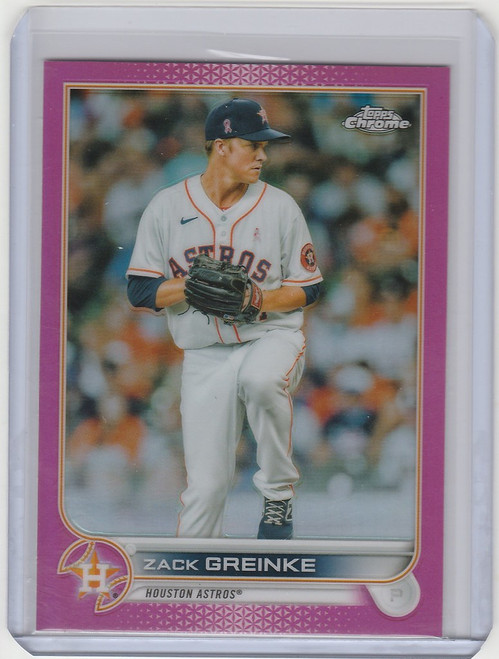 2022 Topps Chrome Pink #5 Zack Greinke - Houston Astros