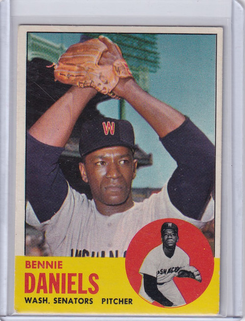 1963 Topps Baseball #497 Bennie Daniels Washington Senators