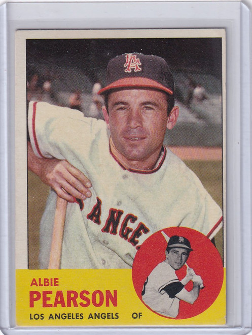 1963 Topps Baseball #182 Albie Pearson Los Angeles Angels