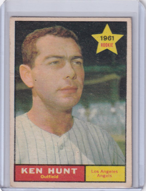 1961 Topps Baseball #156 Ken Hunt Los Angeles Angels