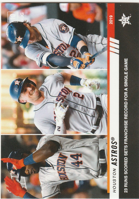 2019 TOPPS NOW #669 HOUSTON ASTROS 23 RUNS SETS FRANCHISE RECORD