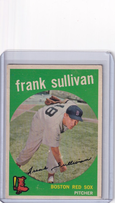 1959 Topps Baseball #323 Frank Sullivan Boston Red Sox