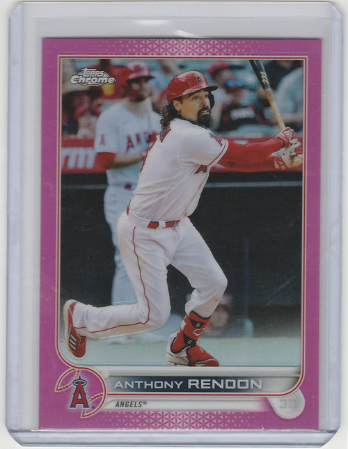 2022 Topps Chrome Pink #126 Anthony Rendon - Los Angeles Angels