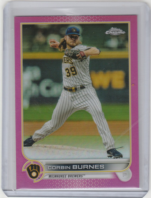 2022 Topps Chrome Pink #167 Corbin Burnes - Milwaukee Brewers