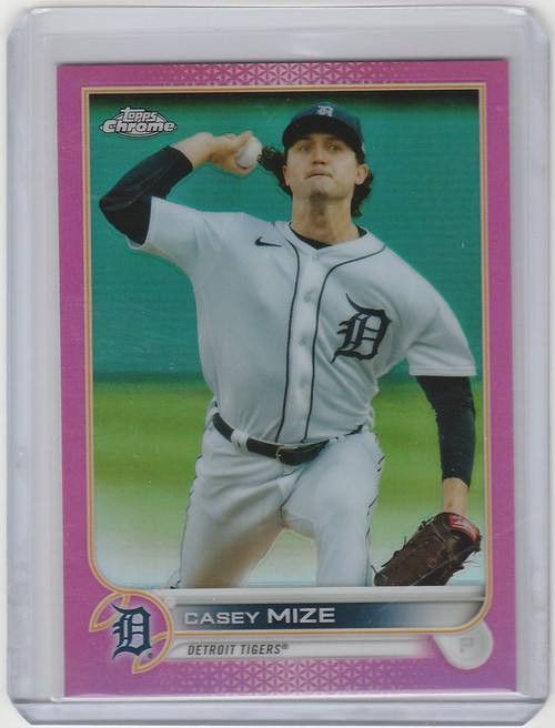2022 Topps Chrome Pink #162 Casey Mize - Detroit Tigers