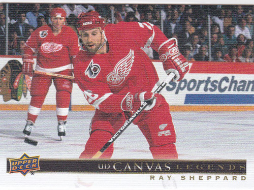 2020-21 Upper Deck Signature Legends #C-42 Ray Sheppard Canvas Detroit Red Wings