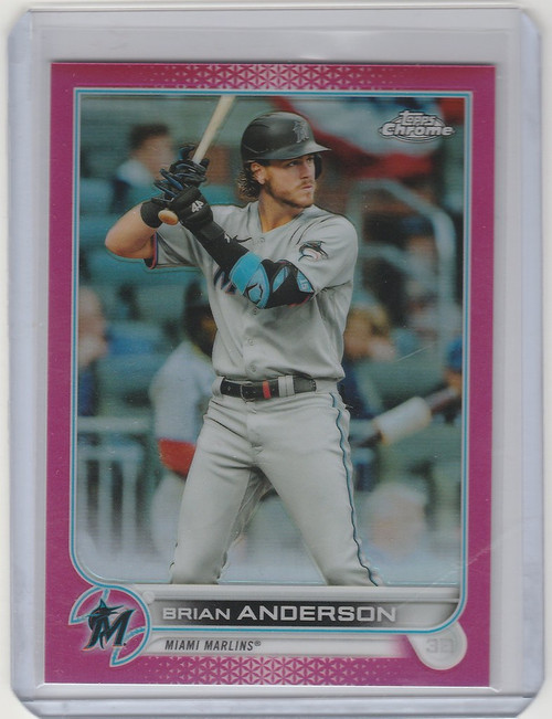 2022 Topps Chrome Magenta #138 Brian Anderson Miami Marlins 315/399