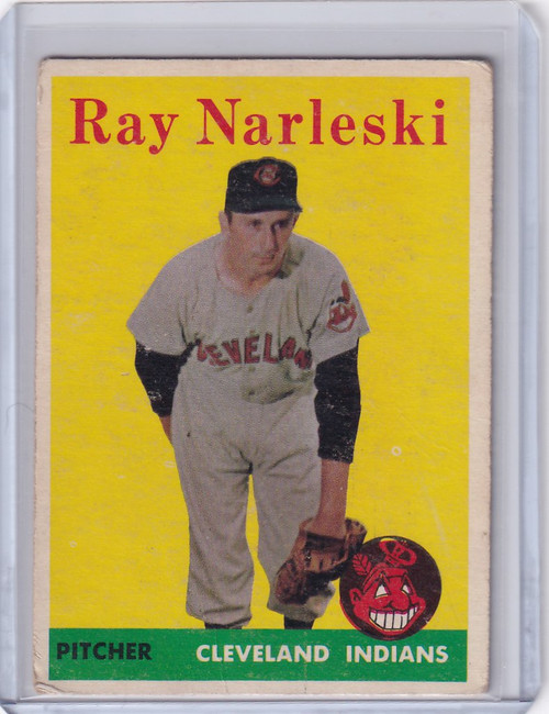 1958 Topps Baseball #439 Ray Narleski  - Cleveland Indians