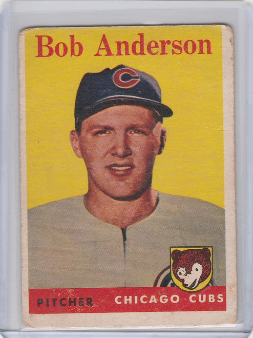 1958 Topps Baseball #209 Bob Anderson  - Chicago Cubs RC