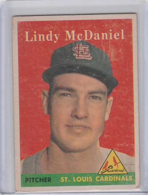 1958 Topps Baseball #180 Lindy McDaniel - St. Louis Cardinals