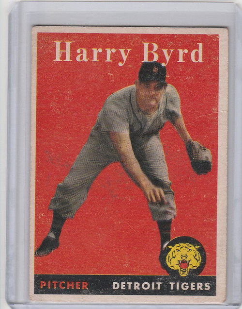 1958 Topps Baseball #154 Harry Byrd - Detroit Tigers