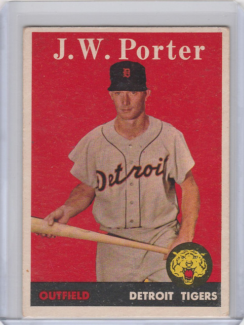 1958 Topps Baseball #32 J.W. Porter - Detroit Tigers