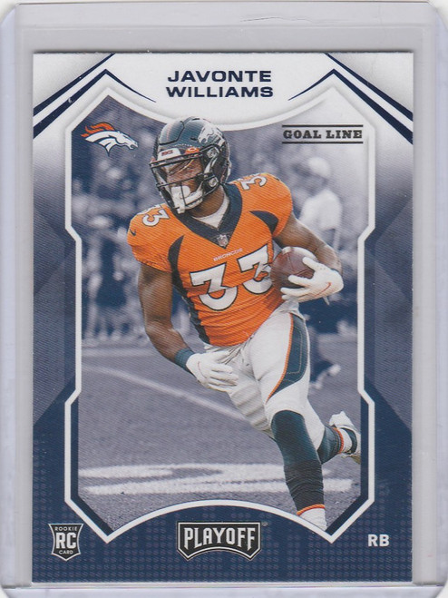 2021 Panini Playoff Goal Line #215 Javonte Williams Denver Broncos