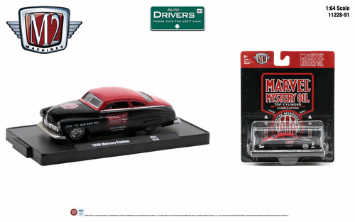 M2 Machines Auto-Drivers 1:64 R91 1949 Mercury Custom Marvel Mystery Oil