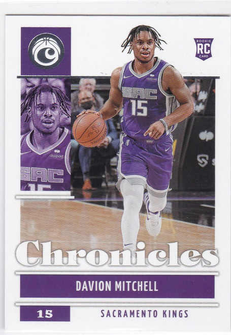 2021-22 Chronicles #42 Davion Mitchell RC Sacramento Kings