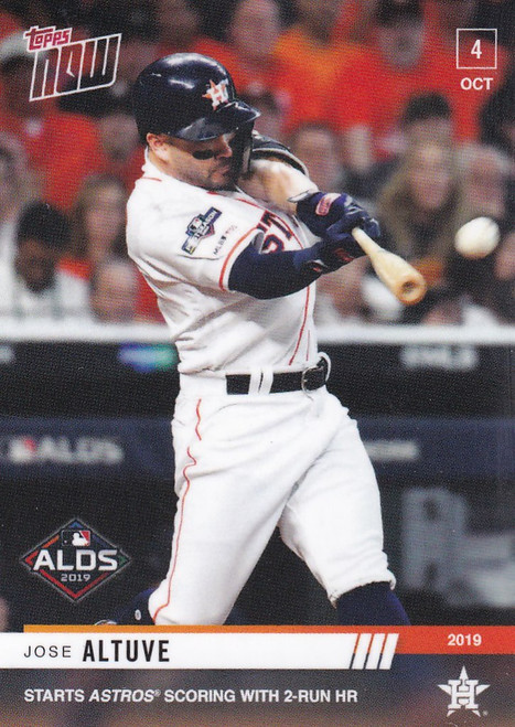 2019 TOPPS NOW #952 JOSE ALTUVE 2 RUN HOME RUN HOUSTON ASTROS