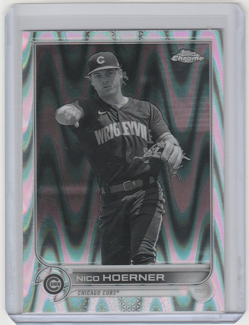 2022 Topps Chrome Raywave #111 Nico Hoerner - Chicago Cubs