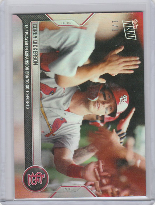 2022 Topps Now Rainbow Foil #776 COREY DICKERSON ST LOUIS CARDINALS 1/1