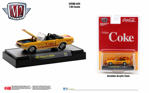 M2 Machines Coca-Cola Release A24 1968 Shelby GT 500KR