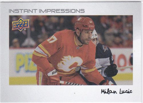 2022-23 Upper Deck #PZ-27 Milan Lucic Instant Impressions Calgary Flames