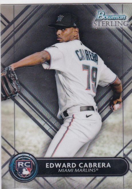 2022 Bowman Sterling #BSR-23 Edward Cabrera RC Miami Marlins