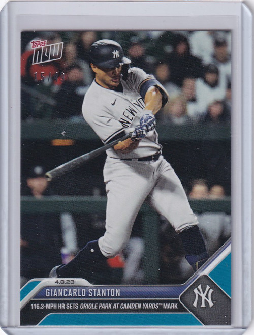 2023 TOPPS NOW PARALLEL #76 GIANCARLO STANTON NEW YORK YANKEES 15/49