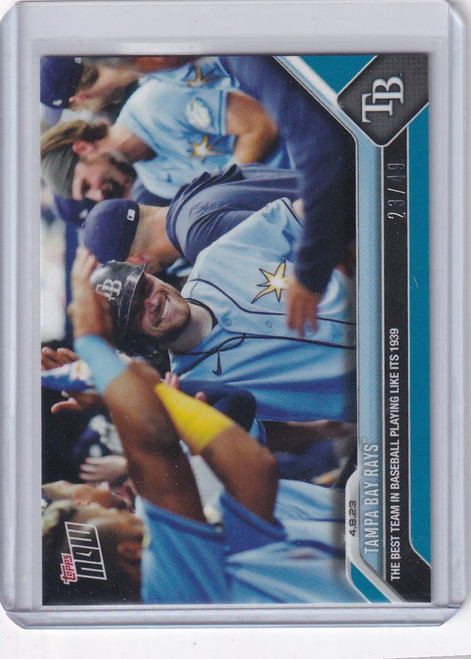 2023 TOPPS NOW PARALLEL #77 TAMPA BAY RAYS BEST TEAM IN BASEBALL 23/49